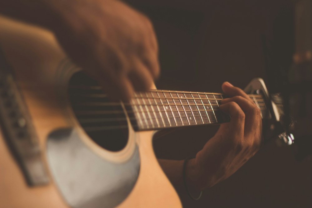 Guitar on stage